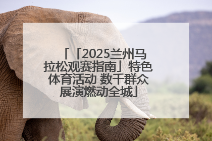 「2025兰州马拉松观赛指南」特色体育活动 数千群众展演燃动全城