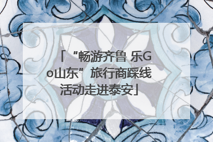 “畅游齐鲁 乐Go山东”旅行商踩线活动走进泰安