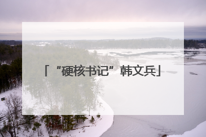 “硬核书记”韩文兵