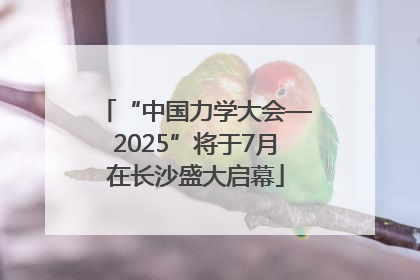 “中国力学大会—2025”将于7月在长沙盛大启幕