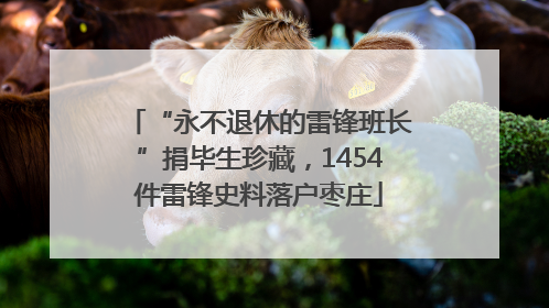 “永不退休的雷锋班长”捐毕生珍藏，1454件雷锋史料落户枣庄