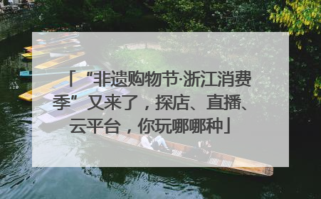 “非遗购物节·浙江消费季”又来了，探店、直播、云平台，你玩哪哪种
