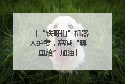 “铁哥们”机器人护考，高喊“奥里给”加油