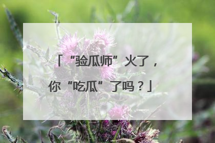 “验瓜师”火了，你“吃瓜”了吗？