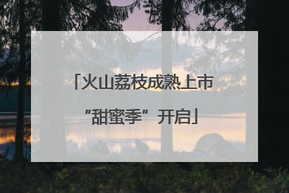 火山荔枝成熟上市 “甜蜜季”开启