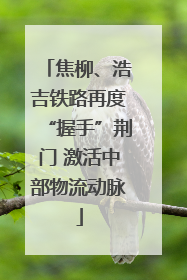 焦柳、浩吉铁路再度“握手”荆门 激活中部物流动脉