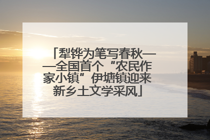 犁铧为笔写春秋——全国首个“农民作家小镇”伊塘镇迎来新乡土文学采风