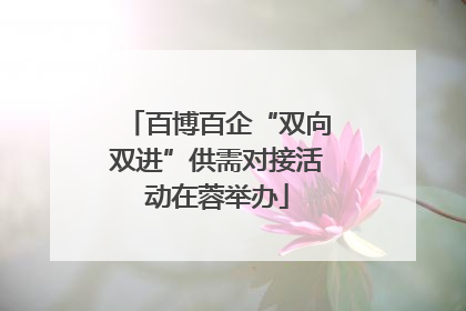 百博百企“双向双进”供需对接活动在蓉举办