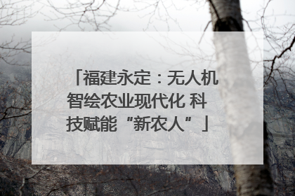 福建永定：无人机智绘农业现代化 科技赋能“新农人”