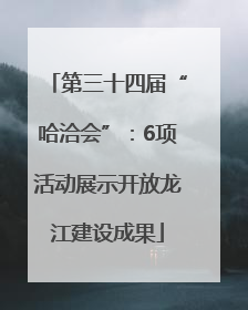 第三十四届“哈洽会”：6项活动展示开放龙江建设成果