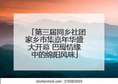 第三届同乡社团家乡市集嘉年华盛大开幕 巴蜀情缘中的绵阳风味