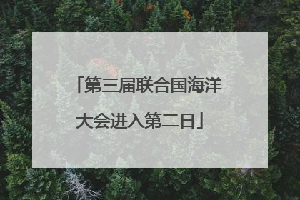 第三届联合国海洋大会进入第二日