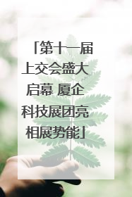 第十一届上交会盛大启幕 厦企科技展团亮相展势能
