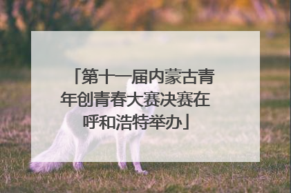 第十一届内蒙古青年创青春大赛决赛在呼和浩特举办