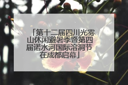 第十二届四川光雾山休闲避暑季暨第四届诺水河国际溶洞节在成都启幕