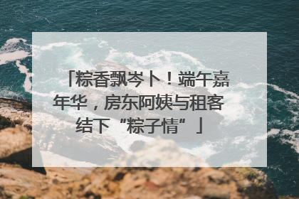 粽香飘岑卜！端午嘉年华，房东阿姨与租客结下“粽子情”