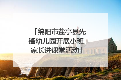 绵阳市盐亭县先锋幼儿园开展小班家长进课堂活动