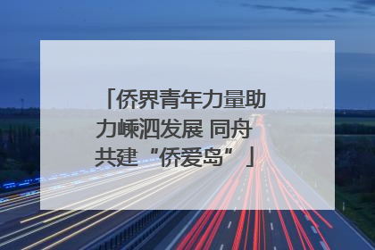 侨界青年力量助力嵊泗发展 同舟共建“侨爱岛”