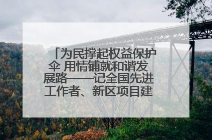 为民撑起权益保护伞 用情铺就和谐发展路——记全国先进工作者、新区项目建设中心干部卢小勇