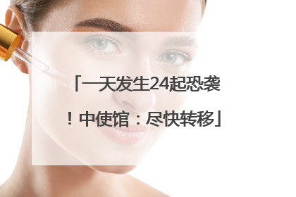 一天发生24起恐袭！中使馆：尽快转移