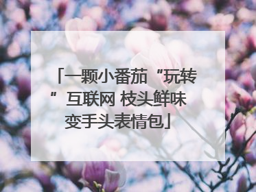 一颗小番茄“玩转”互联网 枝头鲜味变手头表情包