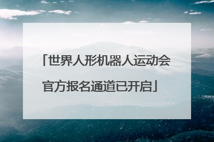 世界人形机器人运动会官方报名通道已开启