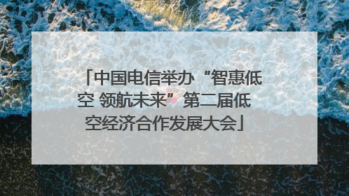 中国电信举办“智惠低空 领航未来”第二届低空经济合作发展大会
