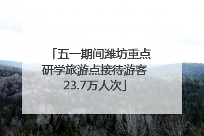 五一期间潍坊重点研学旅游点接待游客23.7万人次