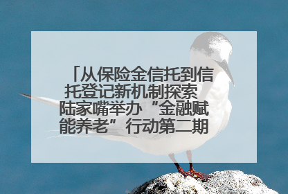 从保险金信托到信托登记新机制探索 陆家嘴举办“金融赋能养老”行动第二期行业交流会