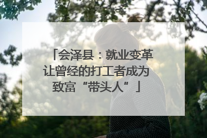 会泽县：就业变革让曾经的打工者成为致富“带头人”