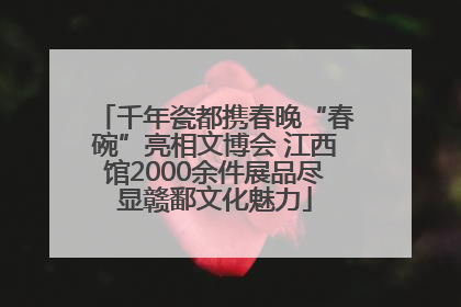 千年瓷都携春晚“春碗”亮相文博会 江西馆2000余件展品尽显赣鄱文化魅力