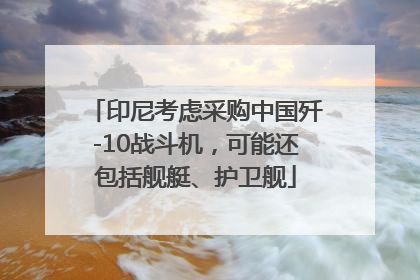 印尼考虑采购中国歼-10战斗机，可能还包括舰艇、护卫舰