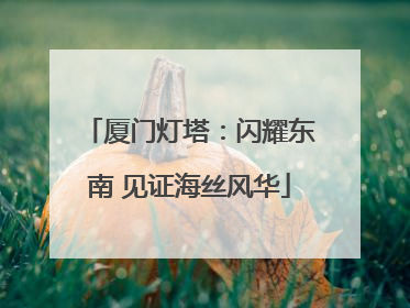 厦门灯塔：闪耀东南 见证海丝风华