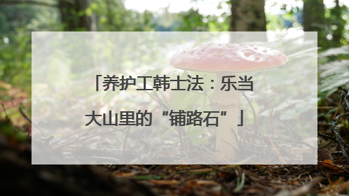 养护工韩士法：乐当大山里的“铺路石”
