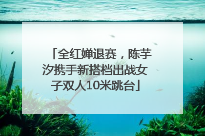 全红婵退赛，陈芋汐携手新搭档出战女子双人10米跳台