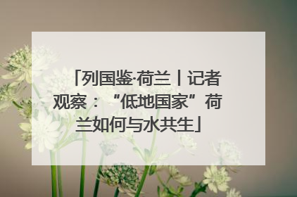 列国鉴·荷兰丨记者观察：“低地国家”荷兰如何与水共生