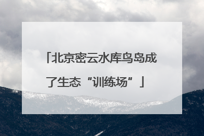 北京密云水库鸟岛成了生态“训练场”