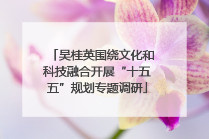 吴桂英围绕文化和科技融合开展“十五五”规划专题调研
