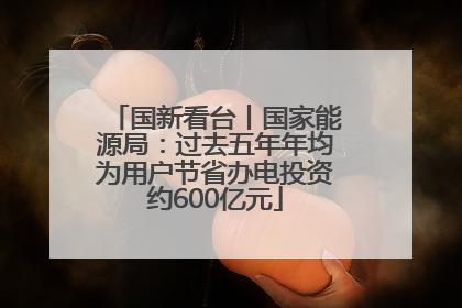 国新看台丨国家能源局：过去五年年均为用户节省办电投资约600亿元