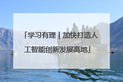 学习有理｜加快打造人工智能创新发展高地