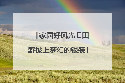 家园好风光 ⎮田野披上梦幻的银装