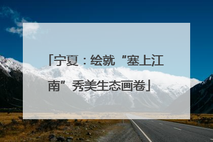 宁夏：绘就“塞上江南”秀美生态画卷