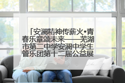 安澜精神传薪火•青春乐章颂未来——芜湖市第二中学安澜中学生管乐团第十二届公益展演圆满举行