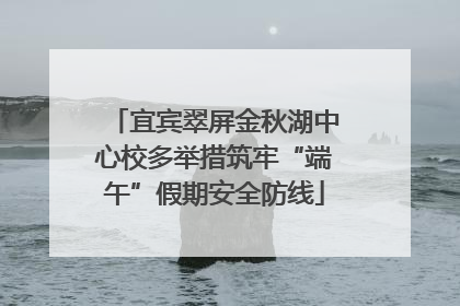 宜宾翠屏金秋湖中心校多举措筑牢“端午”假期安全防线