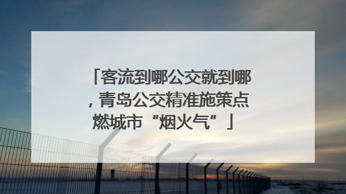 客流到哪公交就到哪，青岛公交精准施策点燃城市“烟火气”