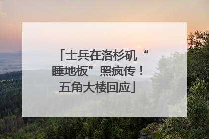 士兵在洛杉矶“睡地板”照疯传！五角大楼回应