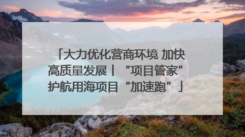 大力优化营商环境 加快高质量发展丨“项目管家”护航用海项目“加速跑”