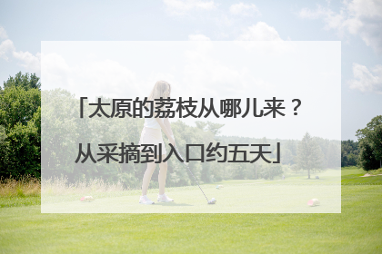 太原的荔枝从哪儿来？从采摘到入口约五天