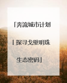 奔流城市计划丨探寻戈壁明珠生态密码