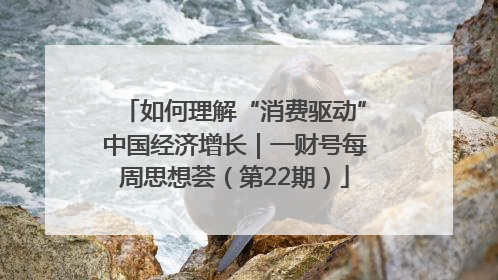 如何理解“消费驱动”中国经济增长｜一财号每周思想荟（第22期）
